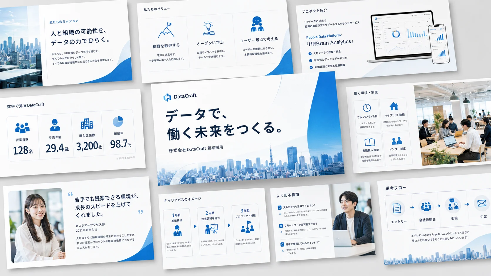 採用マーケティング支援のアウトプット例